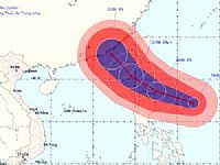 Chiều tối 20/8, bão NURI sẽ đi vào phía Đông Bắc Biển Đông 